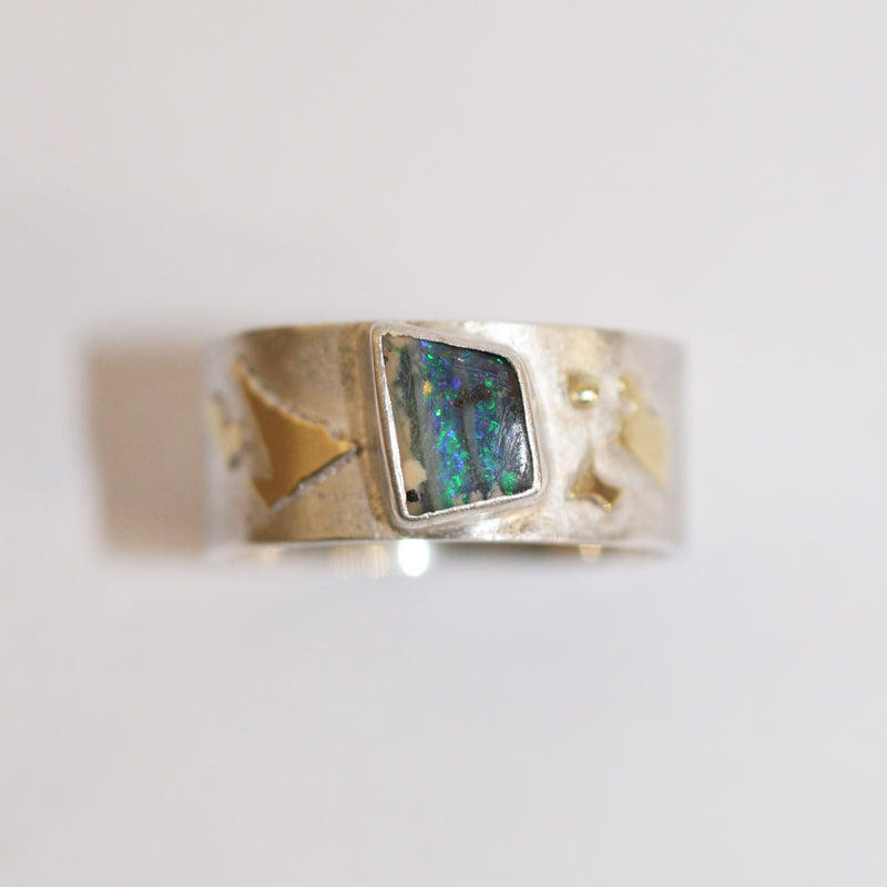 Silver and Opal Ring - No. 25