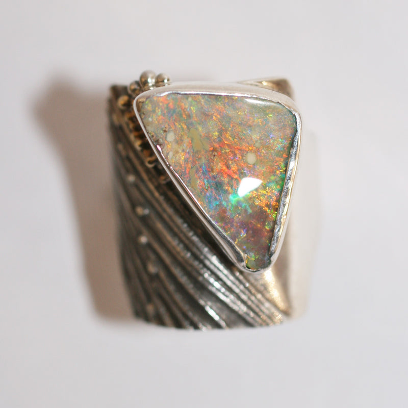 Silver and Opal Ring - No. 38