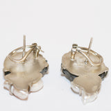 Agate and Pearl Earrings - No. 12