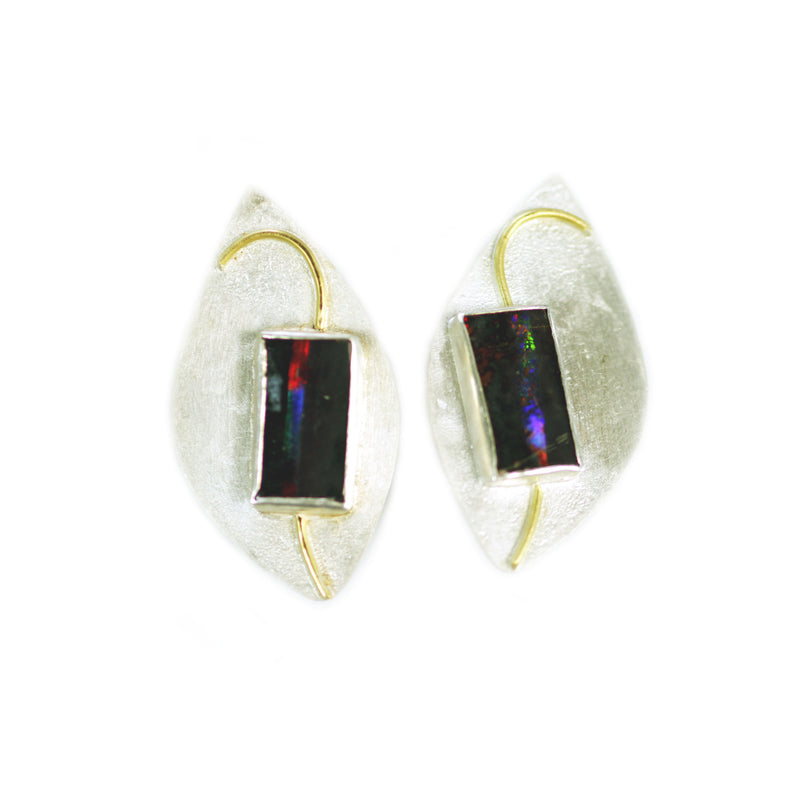Opal Swirl Earrings - No. 40