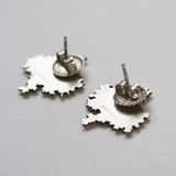 Silver and 18ct Gold Earrings - No. 50