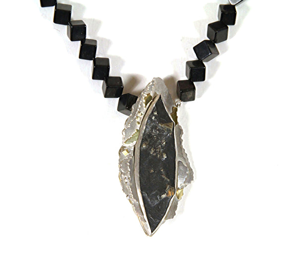 Slate with Pyrites Necklace – No. 21