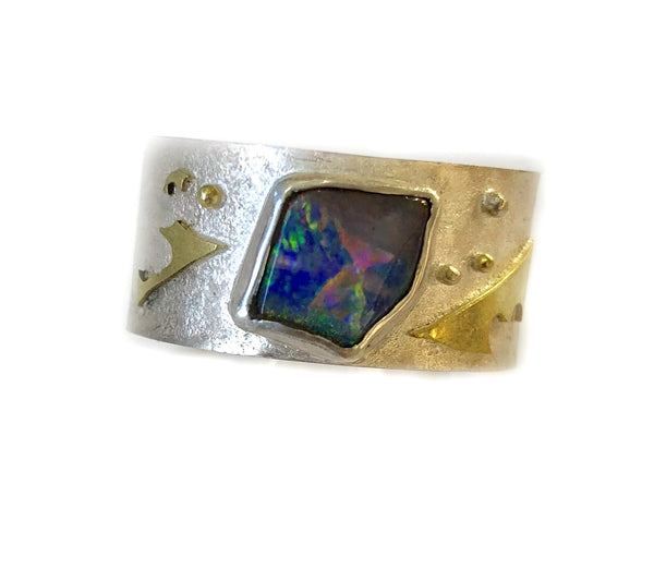 Silver and Opal Ring - No. 34
