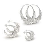 Medium Silver Flow Earrings - No. 2