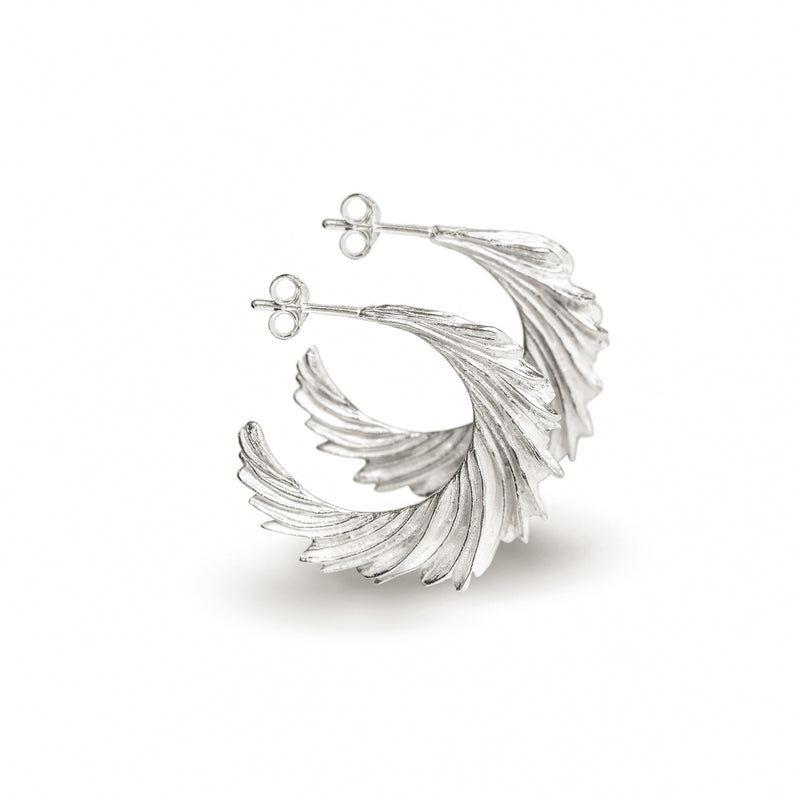 Medium Silver Flow Earrings - No. 2